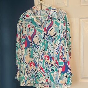 Colorful Patterned Women's Top